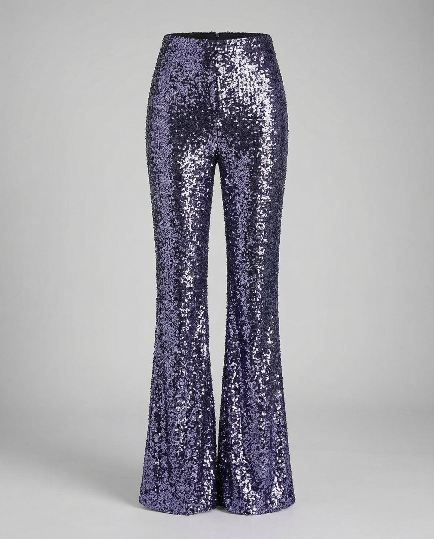 Avarylane | Sequin Pants for Women | High Waist and Wide Legs Blue