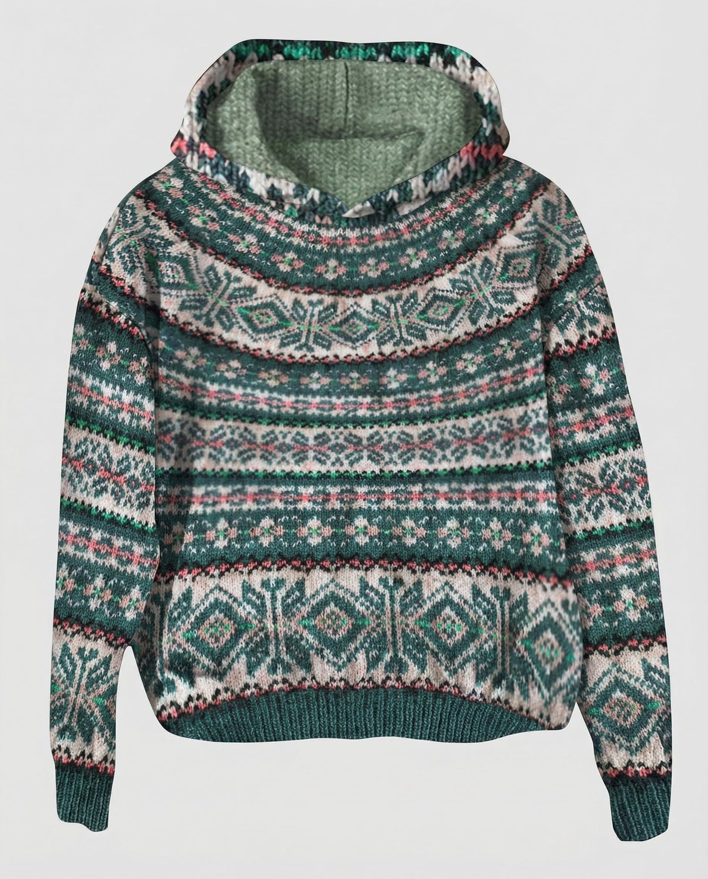 Avarylane | Norwegian Knit Sweater for Women | Warming Nordic Design Green