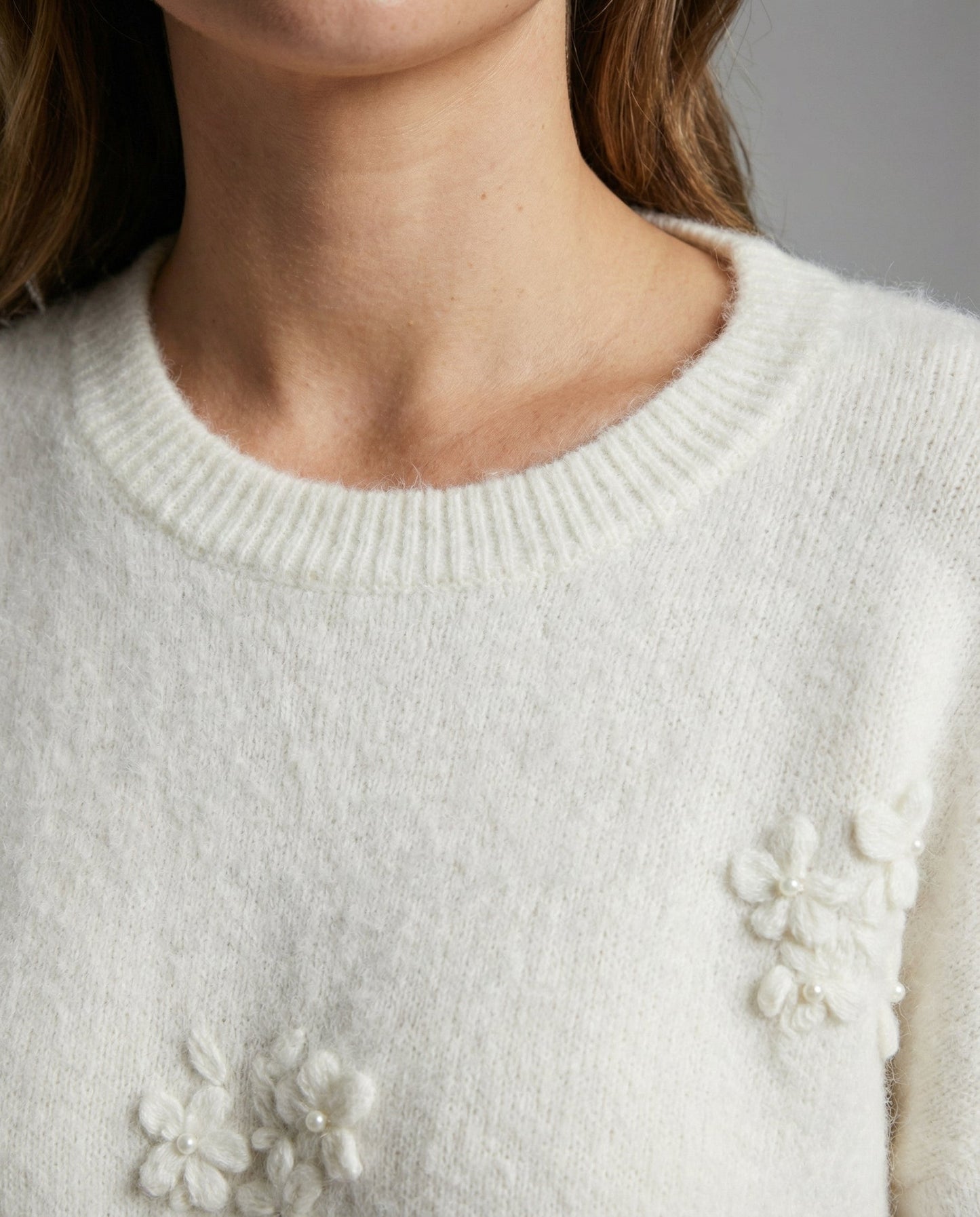 Avarylane | Winter Sweater for Women | Soft Knitted Sweater with Jacquard Pattern