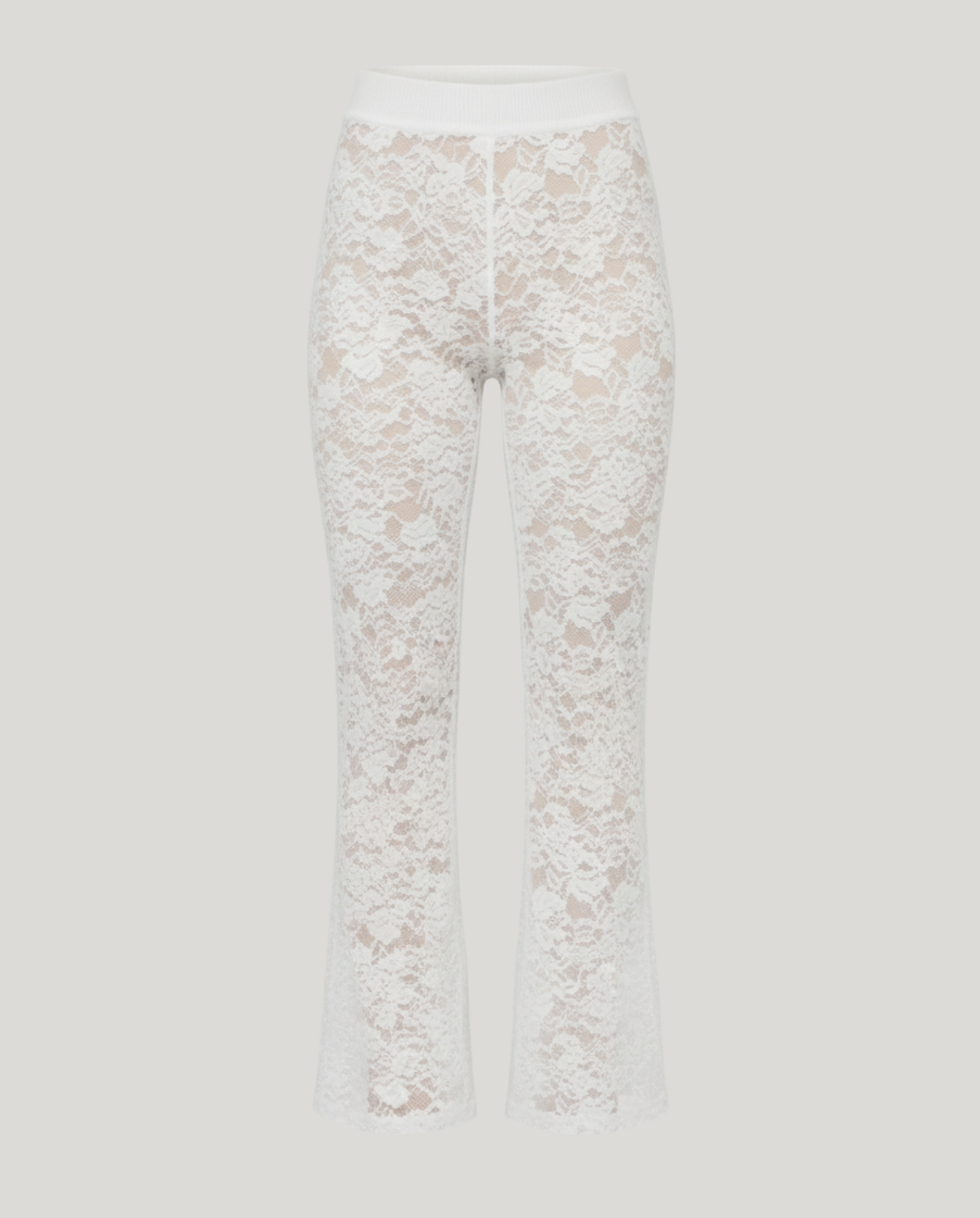Avarylane | Lace Pants for Women | Wide Leg and Elegant Silhouette White