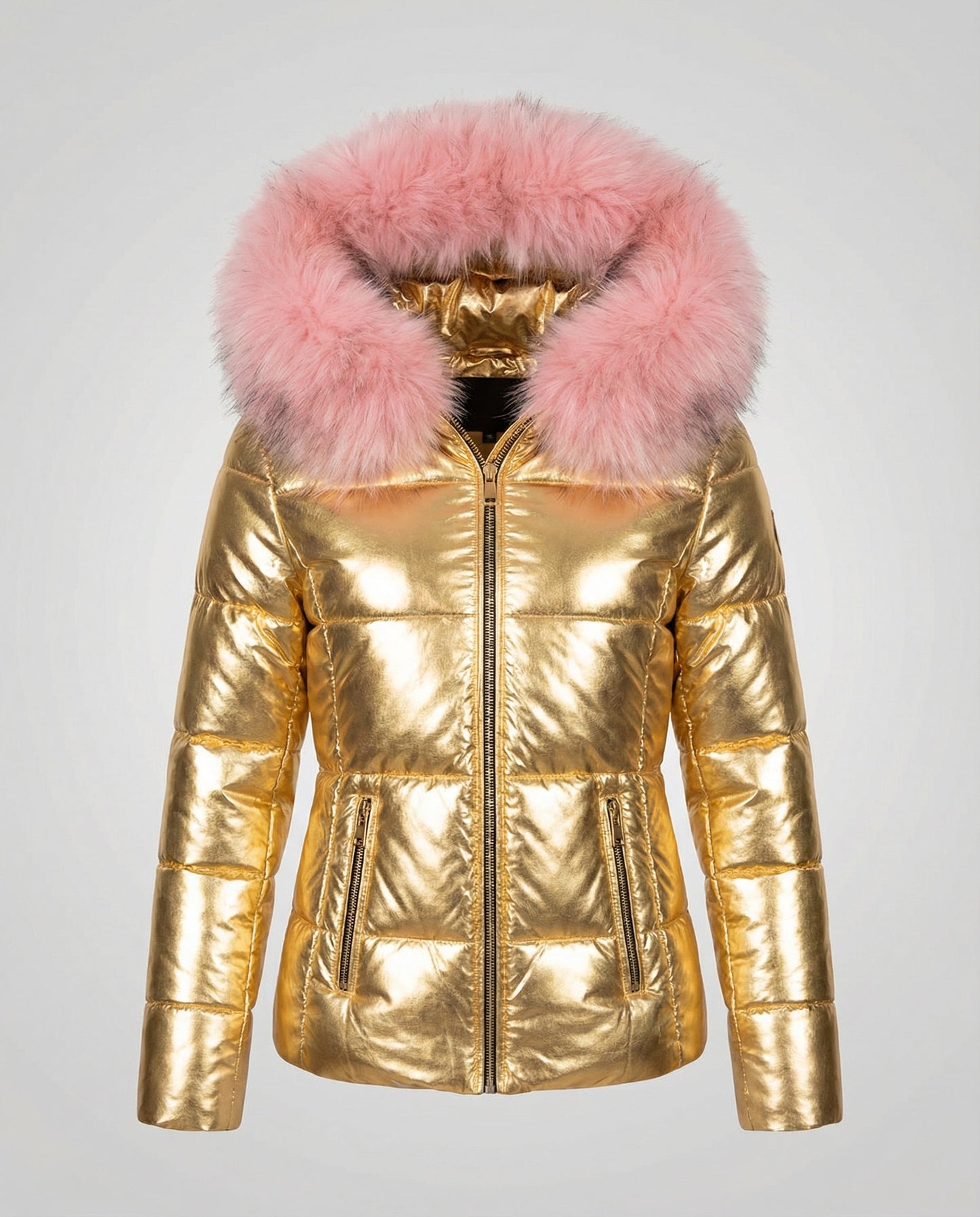 Avarylane | Warm Winter Jacket for Women | Oversized Design with Fur-Lined Hood Yellow