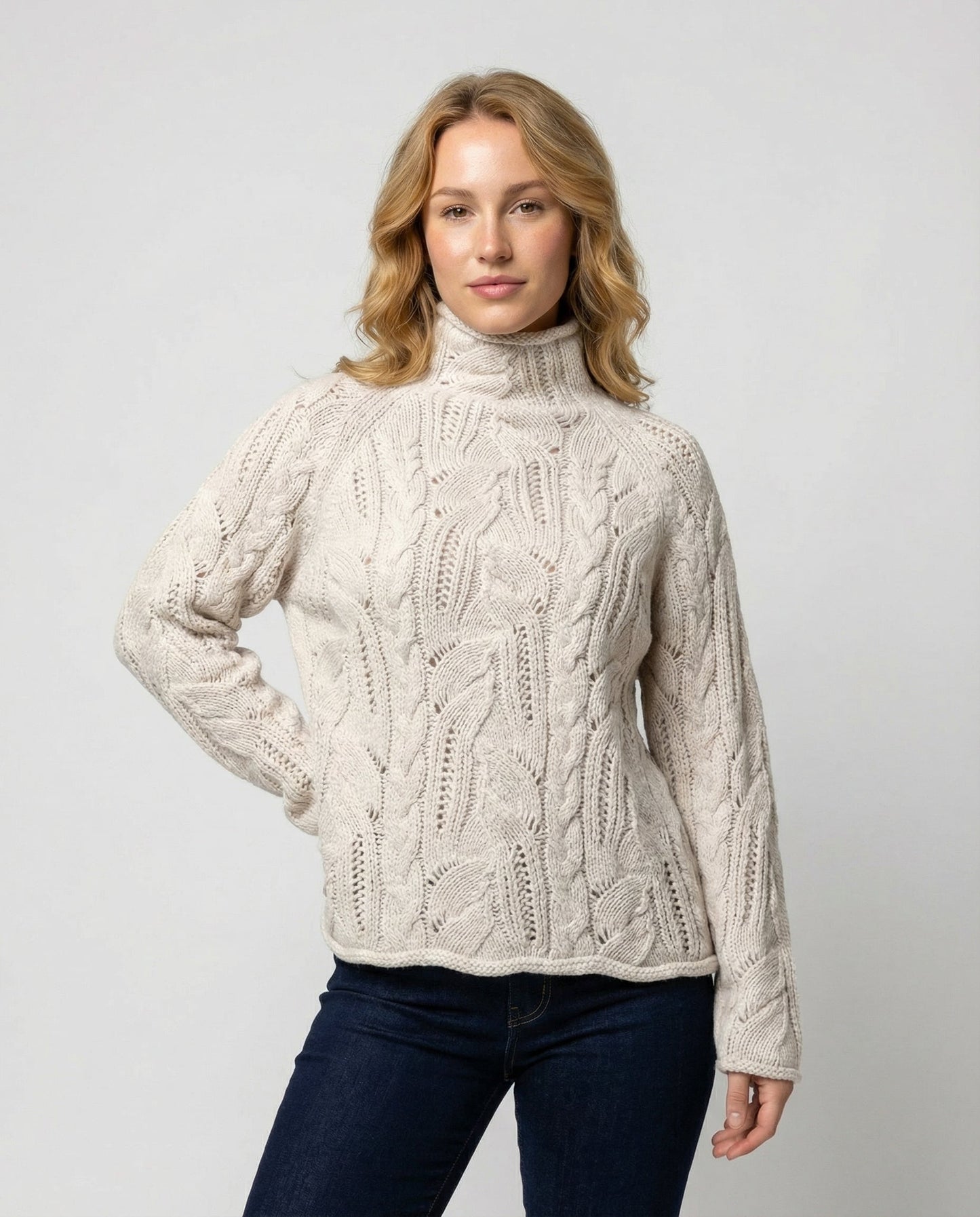 Avarylane | Cashmere Sweater for Women | Soft Premium Quality and Timeless Style Beige