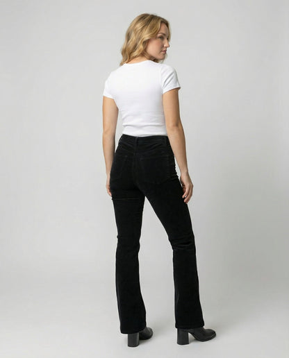 Avarylane | Cord Flared Pants for Women | Soft Fit and Elegant Silhouette