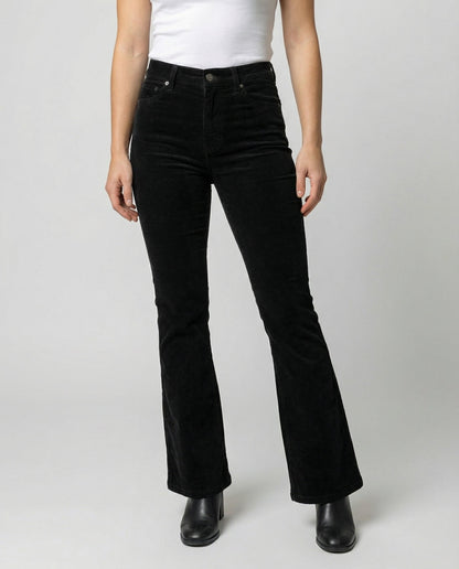 Avarylane | Cord Flared Pants for Women | Soft Fit and Elegant Silhouette