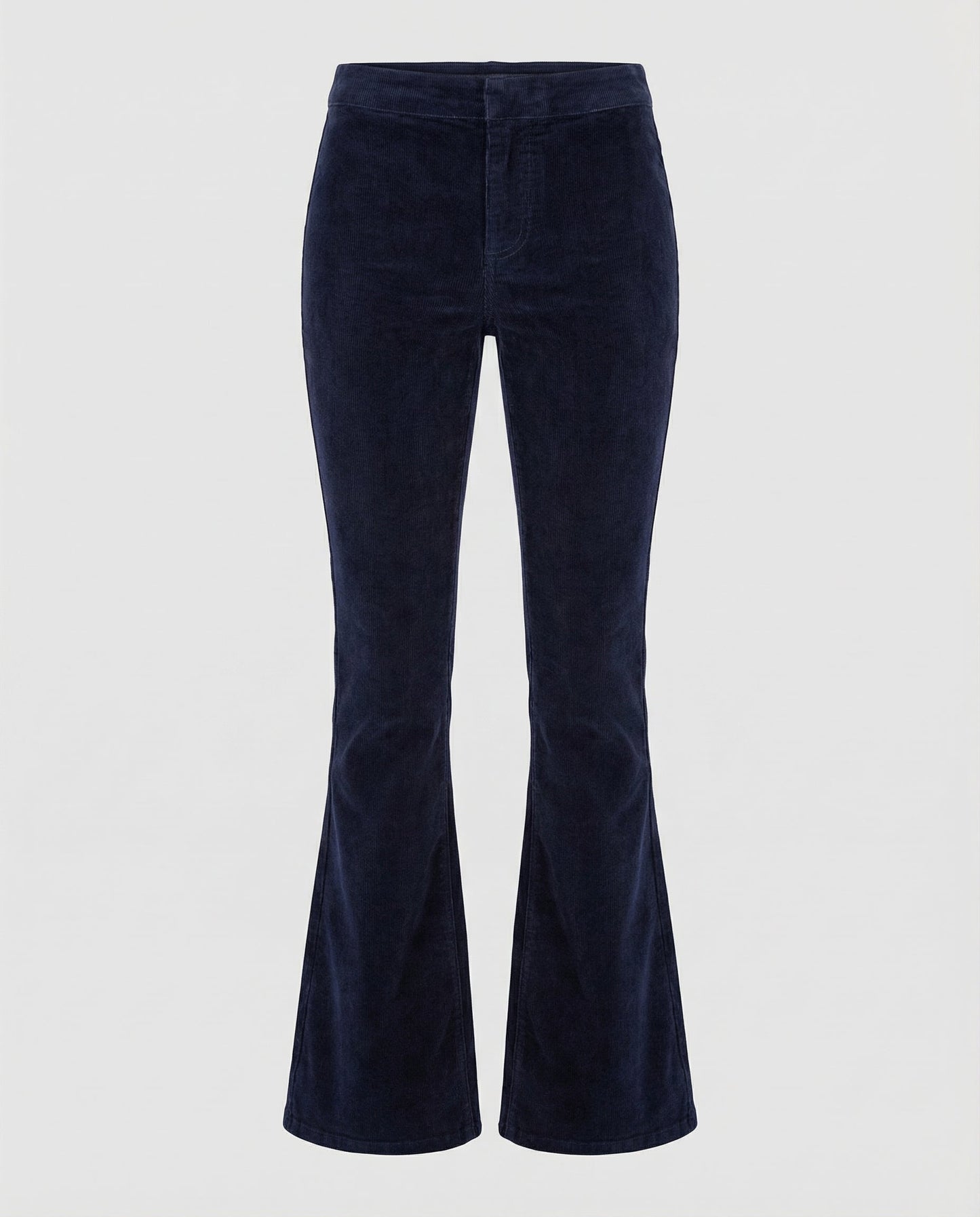 Avarylane | Cord Flared Pants for Women | Soft Fit and Elegant Silhouette Blue