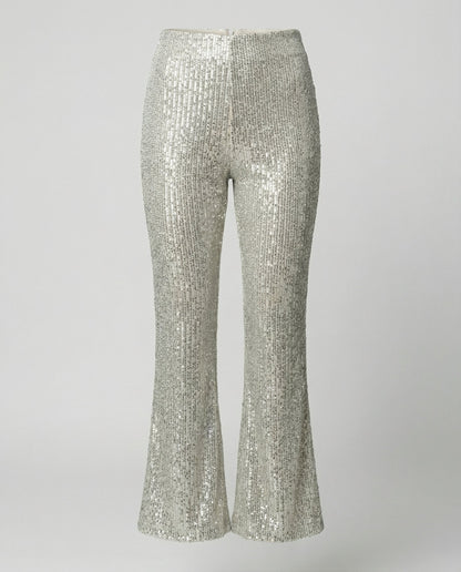Avarylane | Sequin Pants for Women | High Waist and Wide Legs