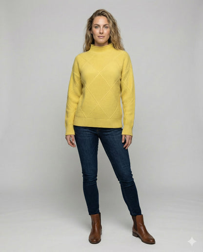 Avarylane | Kashmir Roll Neck Sweater for Women | Soft and Warm Elegance