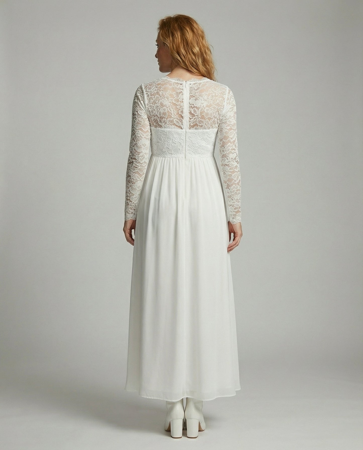 Avarylane | Lace Maxi Dress for Pregnant | A-Line with Elegant Comfort