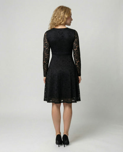Avarylane | Lace Dress for Women | Deep V-neckline and Elegant Silhouette