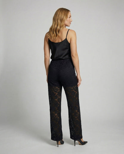 Avarylane | Lace Pants for Women | Wide Leg and Elegant Silhouette