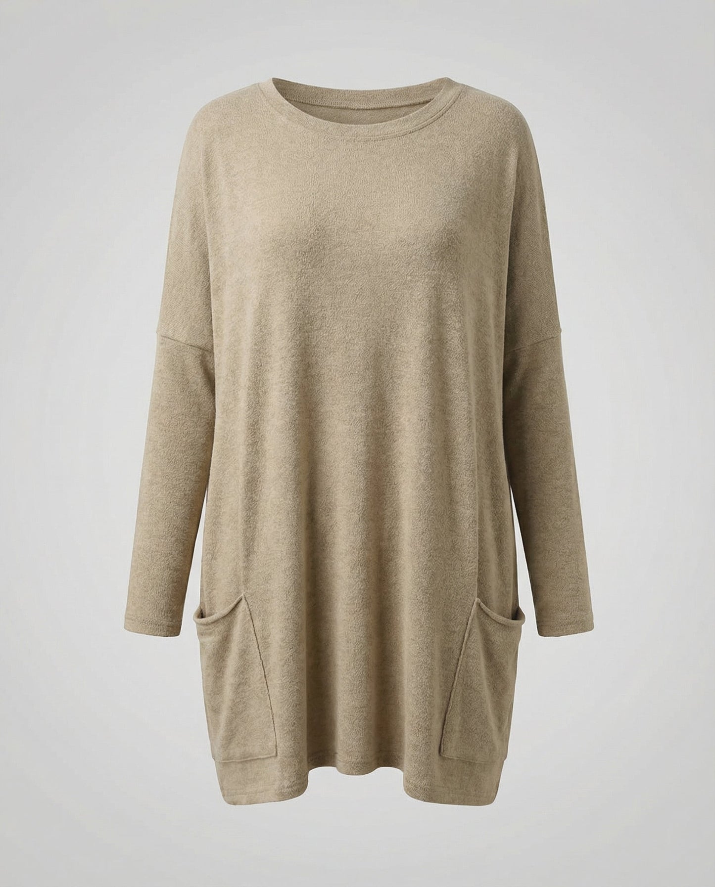 Avarylane | Long Sweater for Women | Loose Fit and Soft Comfort Khaki