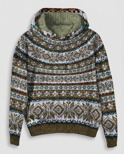 Avarylane | Norwegian Knit Sweater for Women | Warming Nordic Design Brown