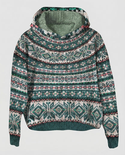 Avarylane | Norwegian Knit Sweater for Women | Warming Nordic Design Green