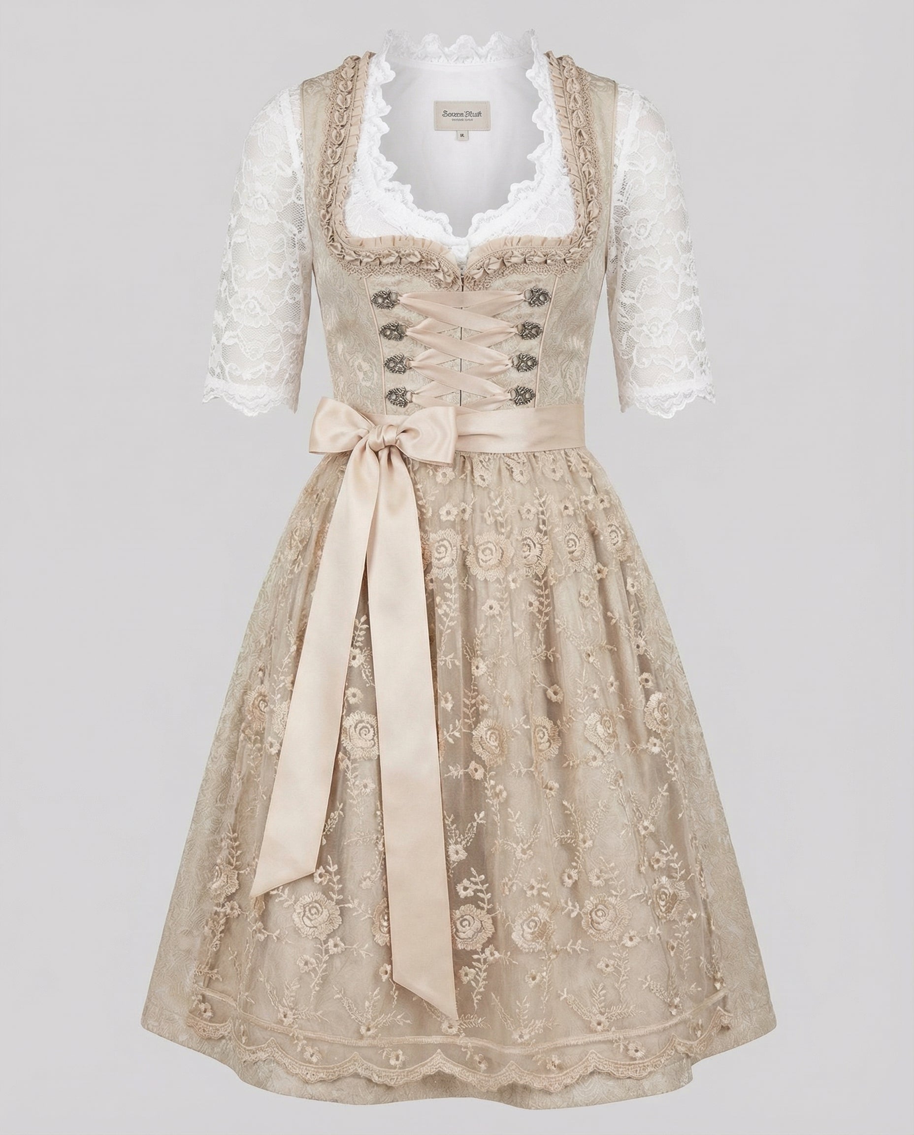 Avarylane | Traditional Dirndl for Women | Lacing and Lace Blouse