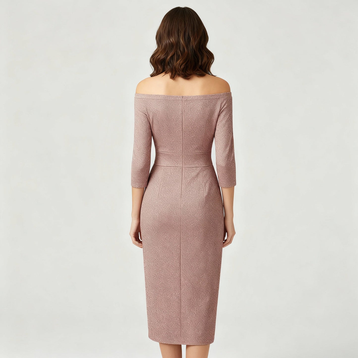 Avarylane | Long Off Shoulder Evening Dress | Elegant Satin for Holidays
