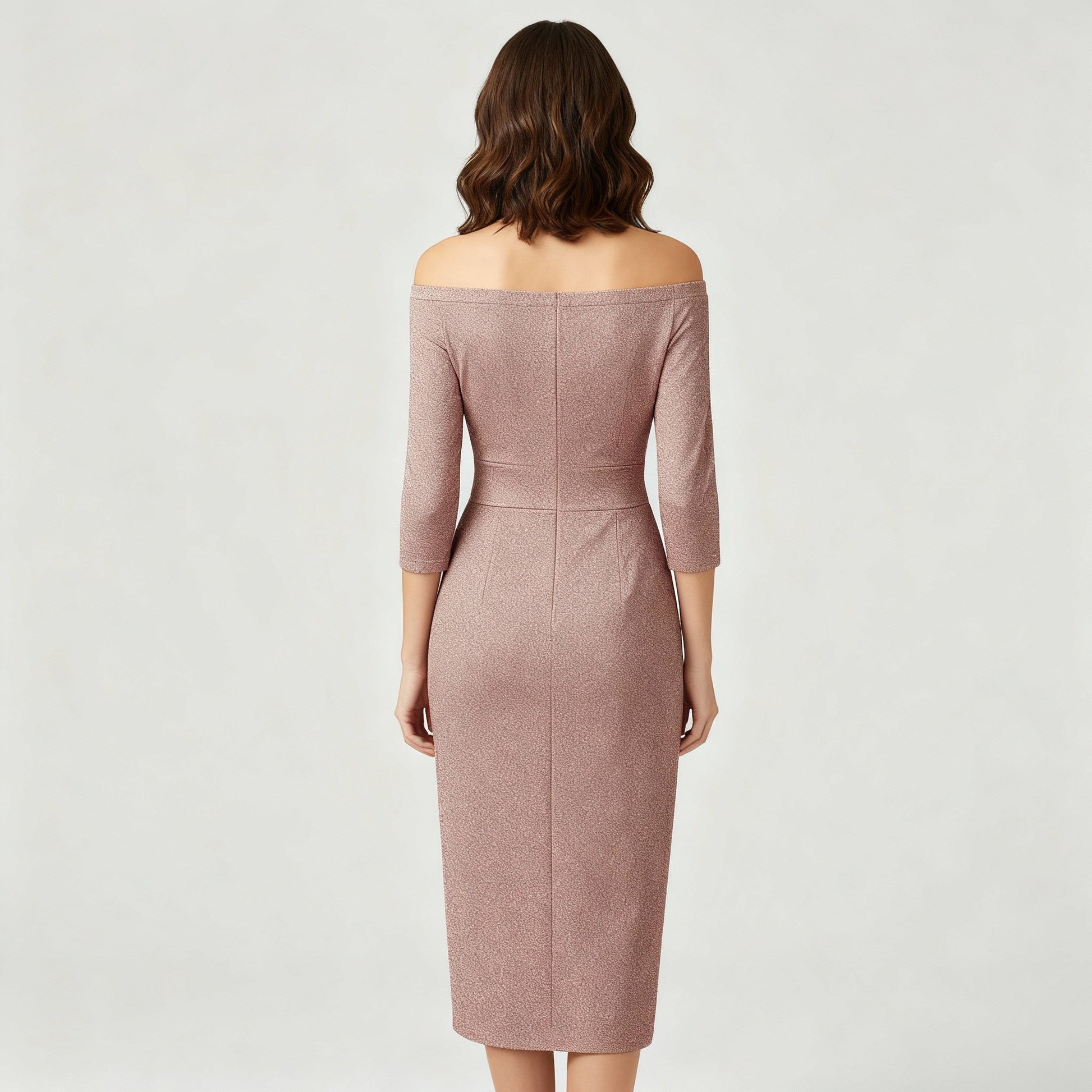 Avarylane | Long Off Shoulder Evening Dress | Elegant Satin for Holidays