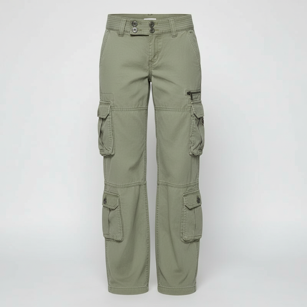 Avarylane | Cargo Pants for Women | Functional Design and Comfortable Fit Green