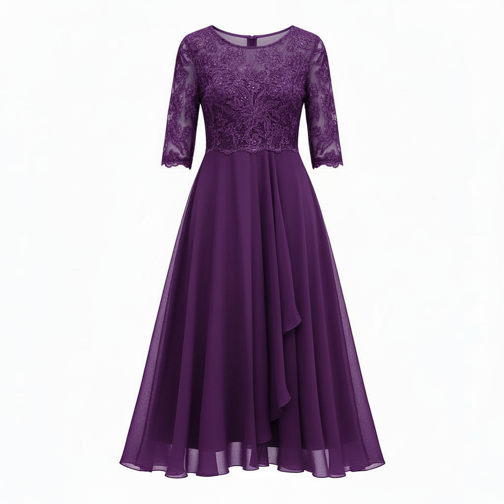 Avarylane | Midi Dress for Women | High Waist and Flowing Silhouette
