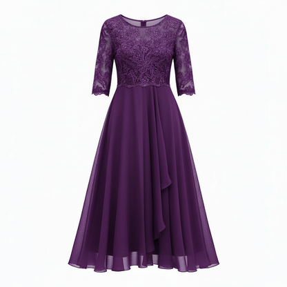Avarylane | Midi Dress for Women | High Waist and Flowing Silhouette