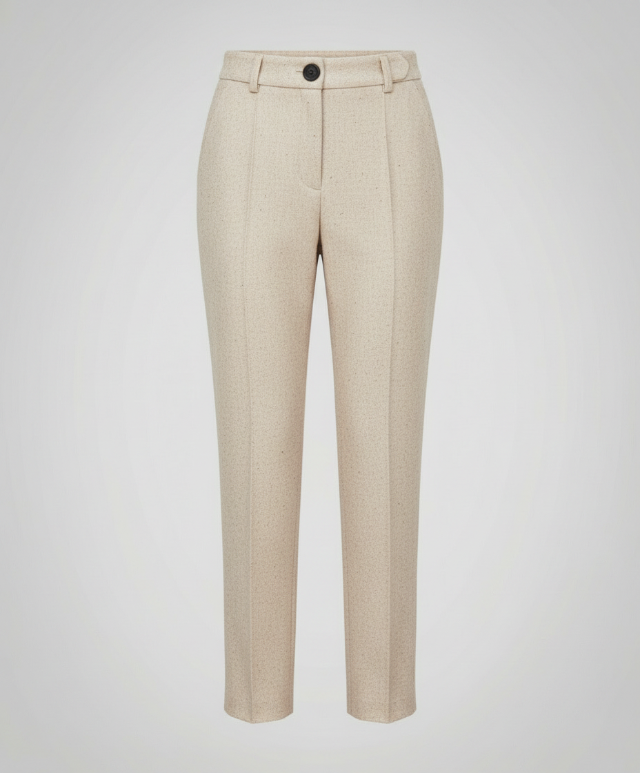Avarylane | Wool Trousers for Women | Warm Comfort and Elegant Cut Apricot