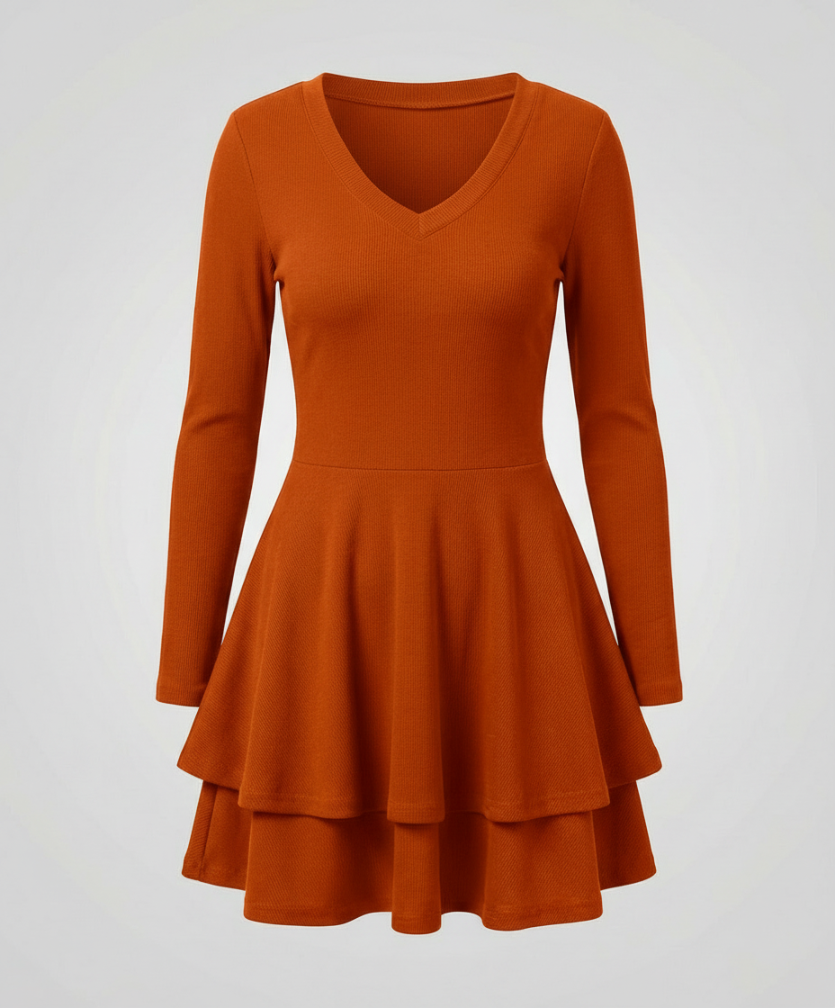 Avarylane | Wrap Dress for Women | V-neck with Ruffle Skirt
