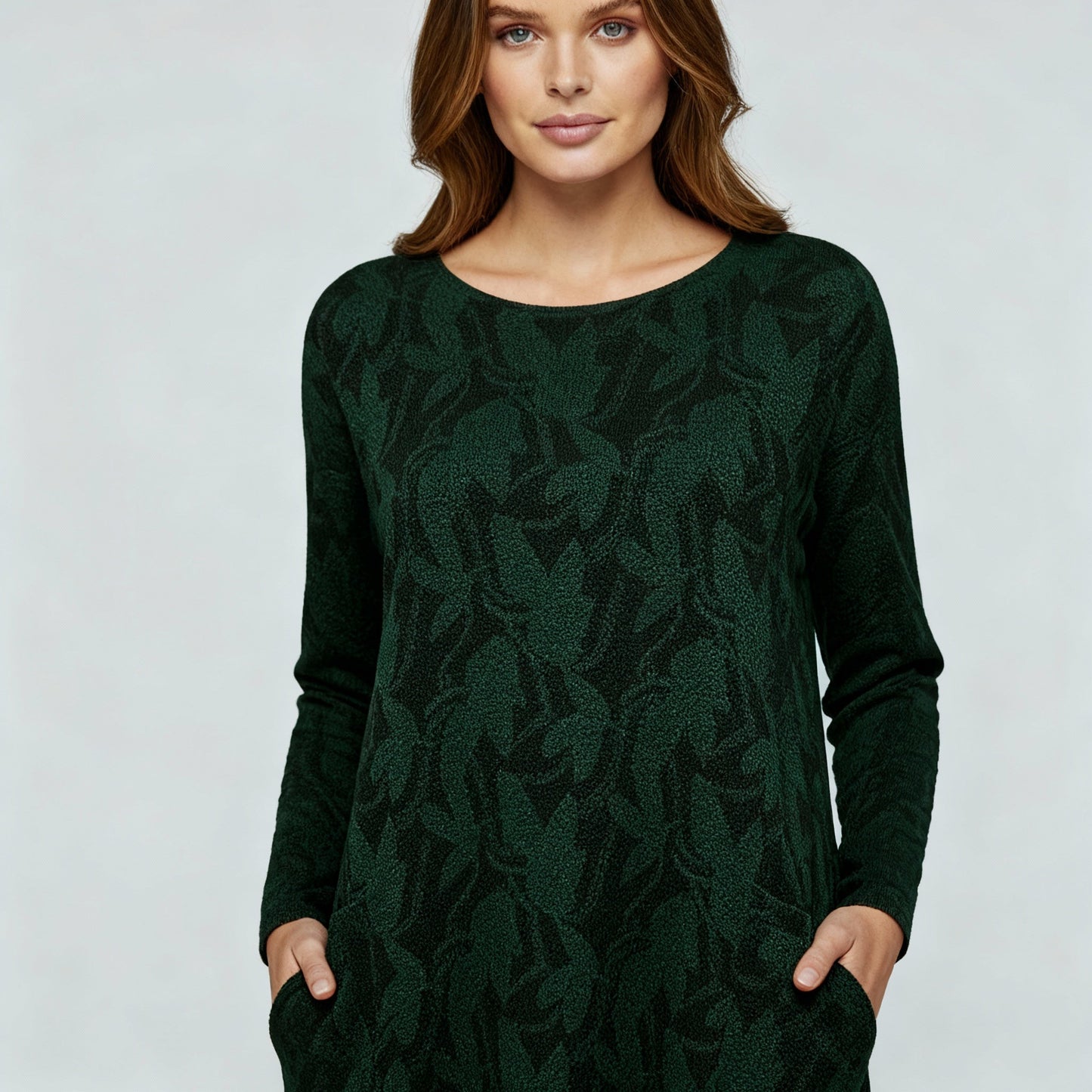 Avarylane | Patterned Winter Dress for Women | Elegant Design with Warming Comfort