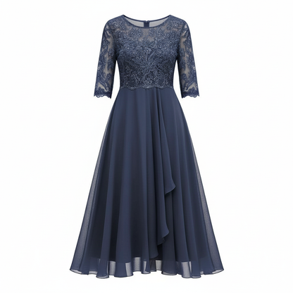 Avarylane | Midi Dress for Women | High Waist and Flowing Silhouette Gray