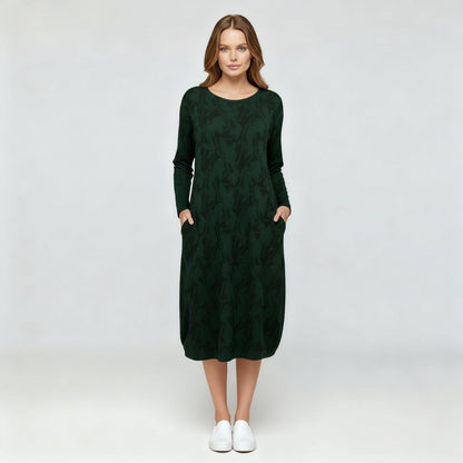 Avarylane | Patterned Winter Dress for Women | Elegant Design with Warming Comfort