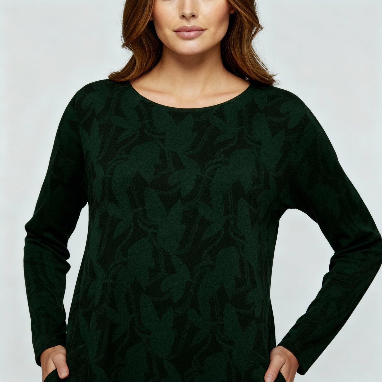 Avarylane | Patterned Winter Dress for Women | Elegant Design with Warming Comfort
