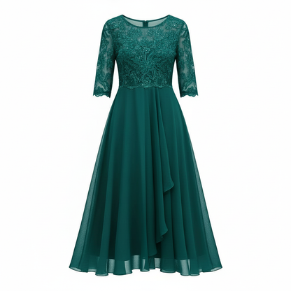 Avarylane | Midi Dress for Women | High Waist and Flowing Silhouette Turquoise