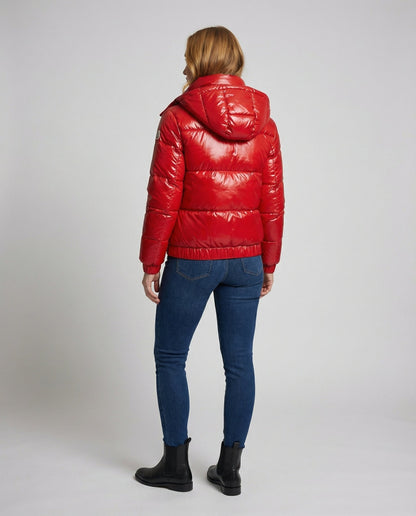 Avarylane | Shiny Winter Jacket for Women | Water-Repellent with Hood and Insulation