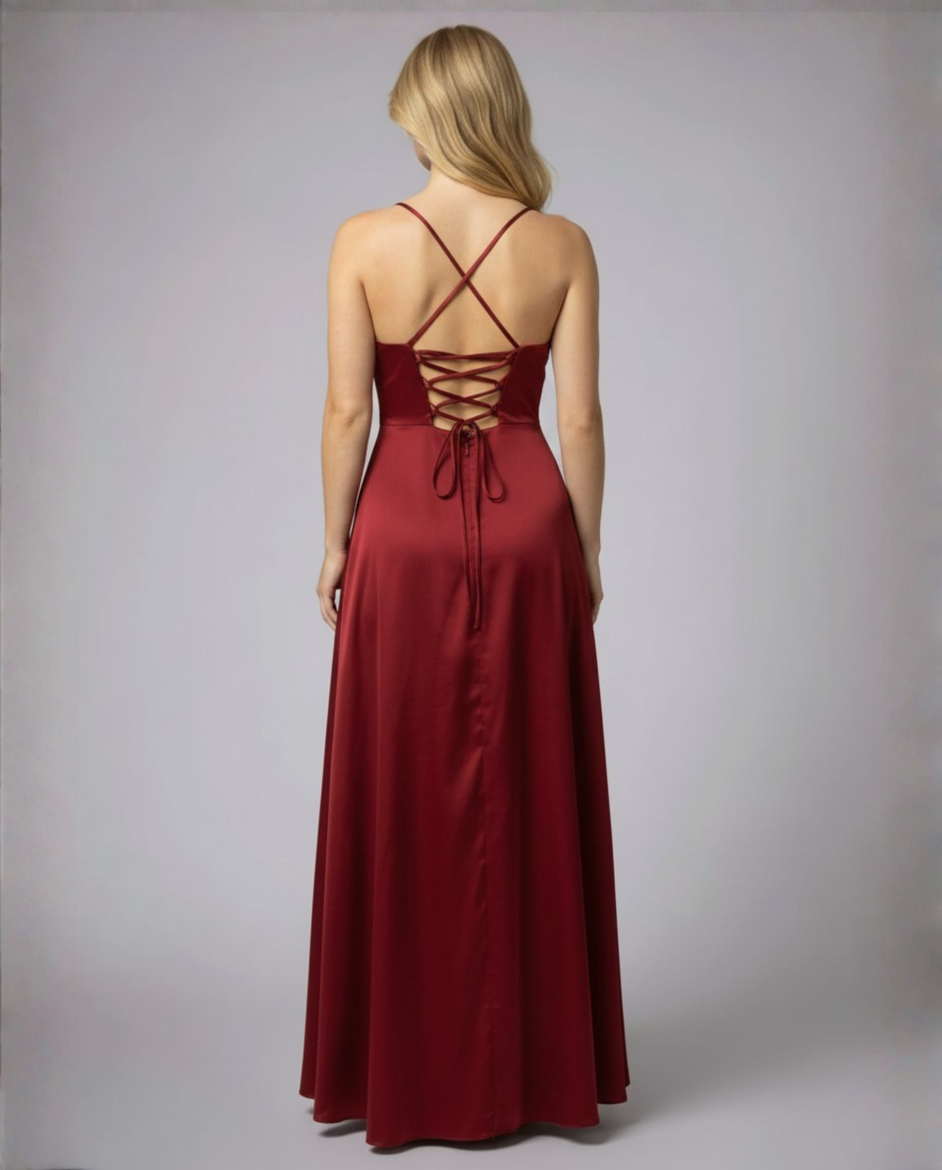 Avarylane | Maxi Dress with High Silk Content | Sleeveless with Braided Back