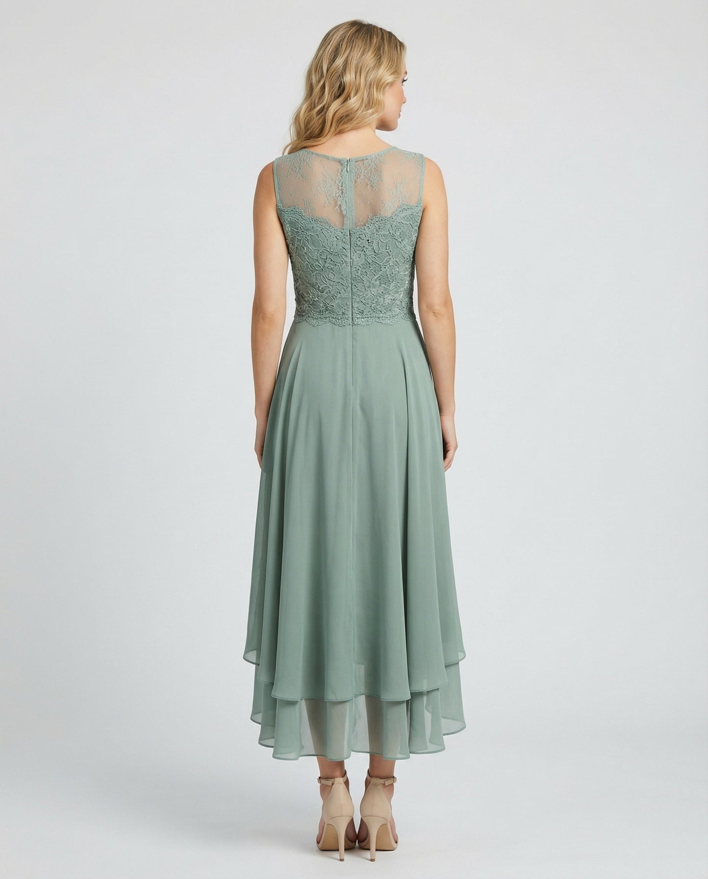 Avarylane | Elegant Evening Dress with Lace | Ankle Length Design for Party