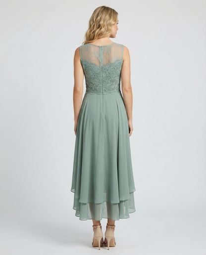 Avarylane | Elegant Evening Dress with Lace | Ankle Length Design for Party