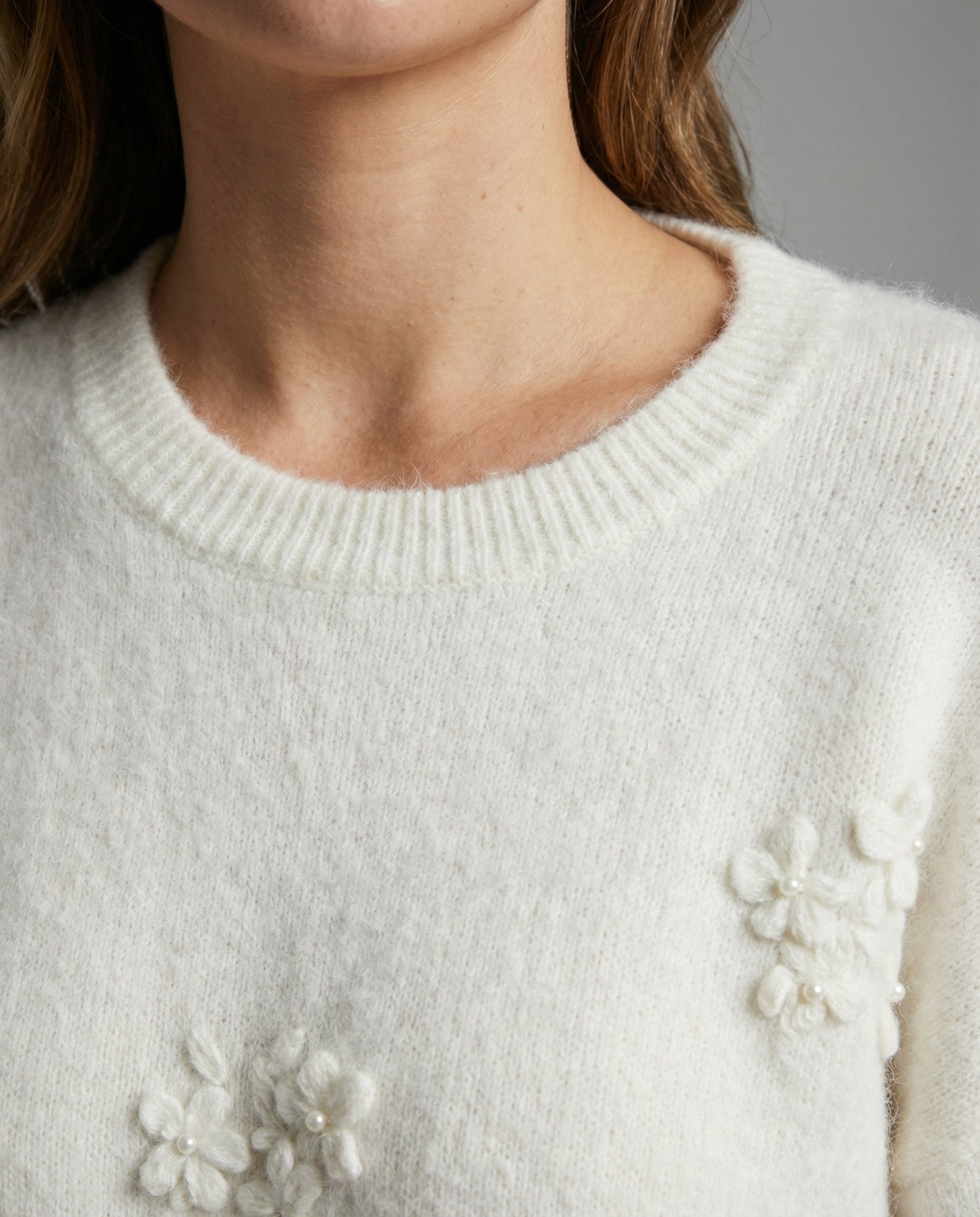 Avarylane | Winter Sweater for Women | Soft Knitted Sweater with Jacquard Pattern