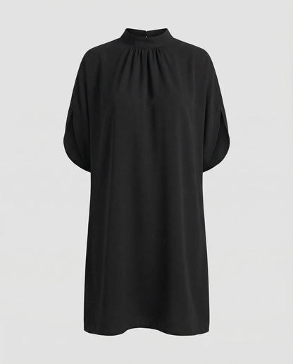 Avarylane | Dress with Bat Sleeves | Loose Fit and Modern Style