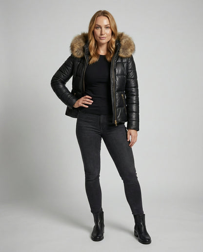 Avarylane | Warm Winter Jacket for Women | Oversized Design with Fur-Lined Hood