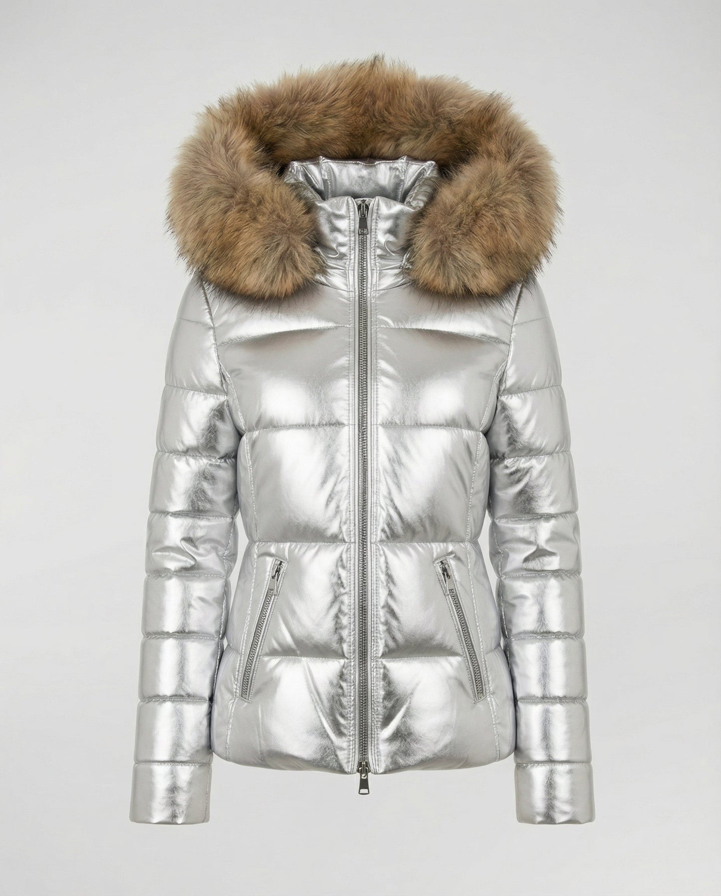 Avarylane | Warm Winter Jacket for Women | Oversized Design with Fur-Lined Hood Whitet