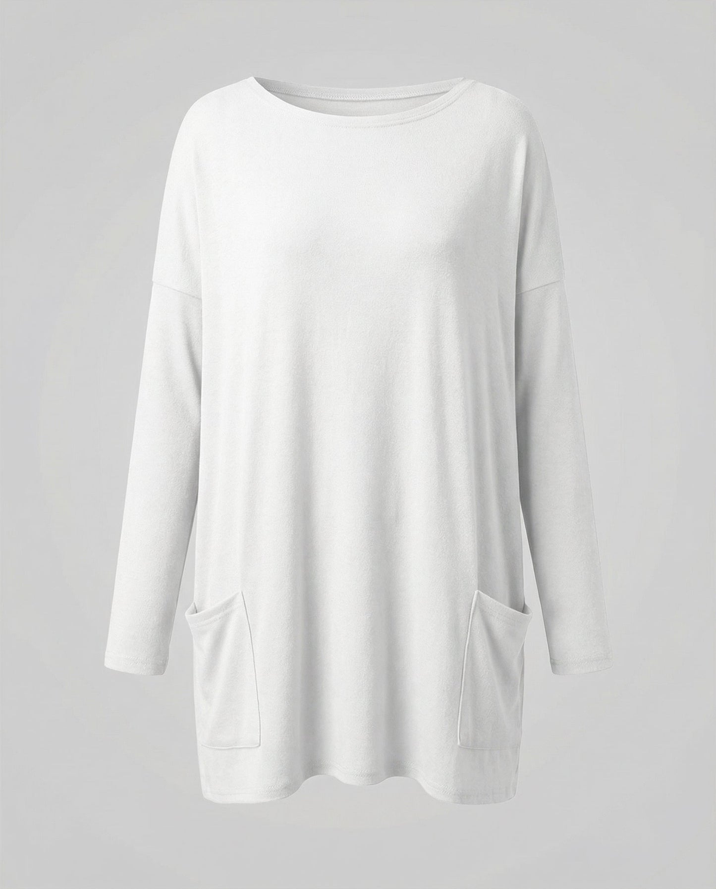 Avarylane | Long Sweater for Women | Loose Fit and Soft Comfort White