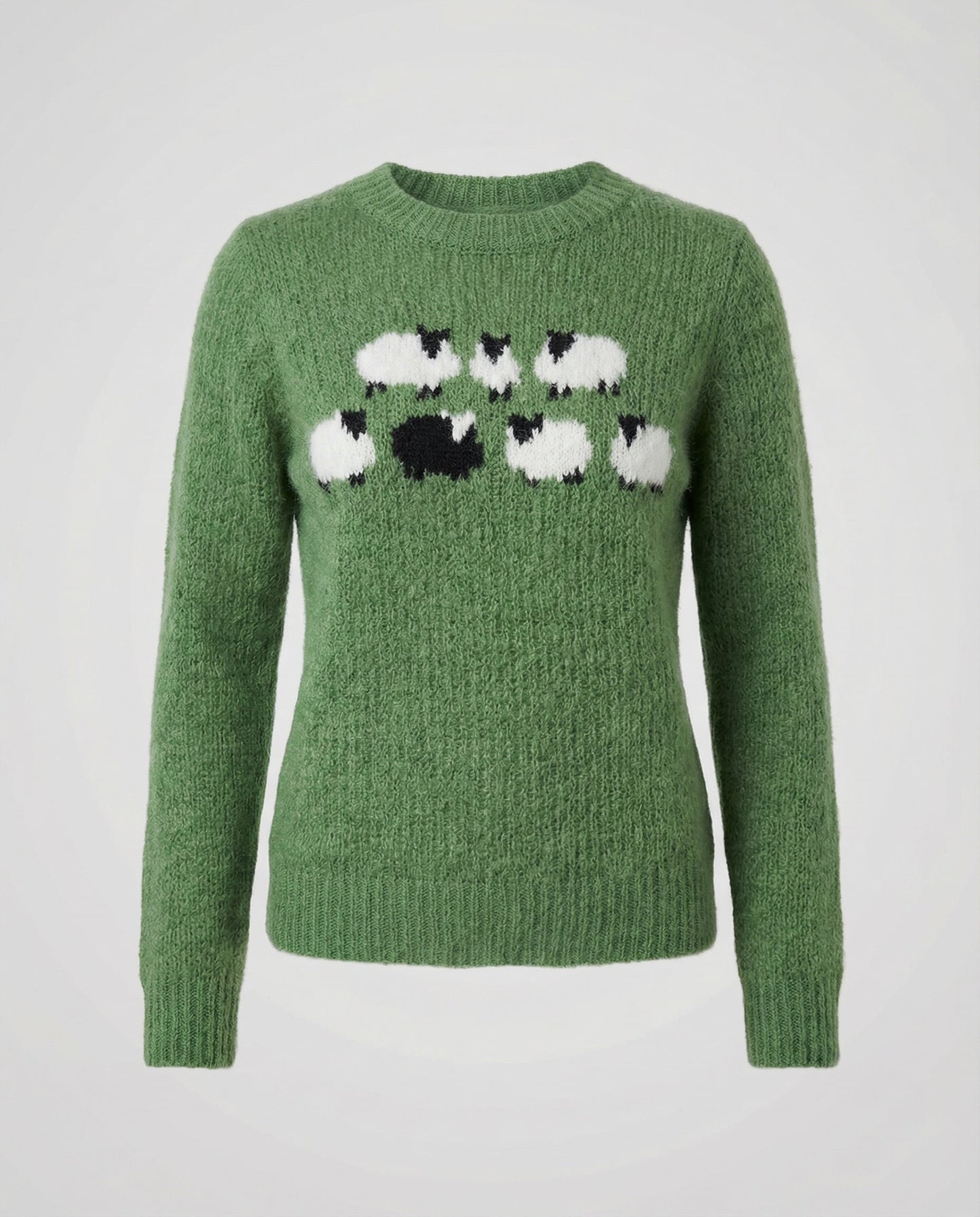 Avarylane | Norwegian Sweater for Women | Nordic Pattern and Warming Comfort Green