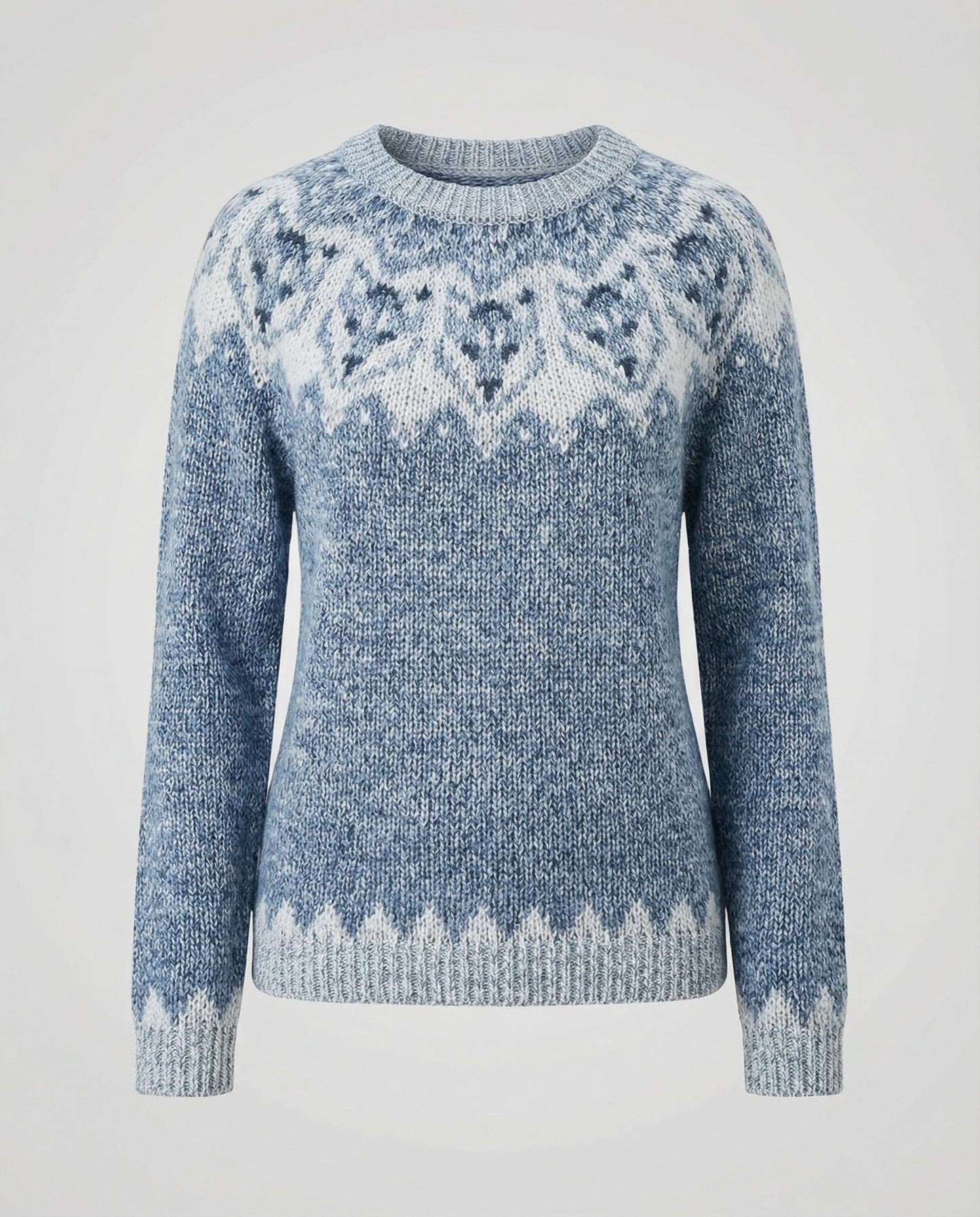 Avarylane | Norwegian Sweater for Women | Nordic Pattern and Warming Comfort Hell turquoise