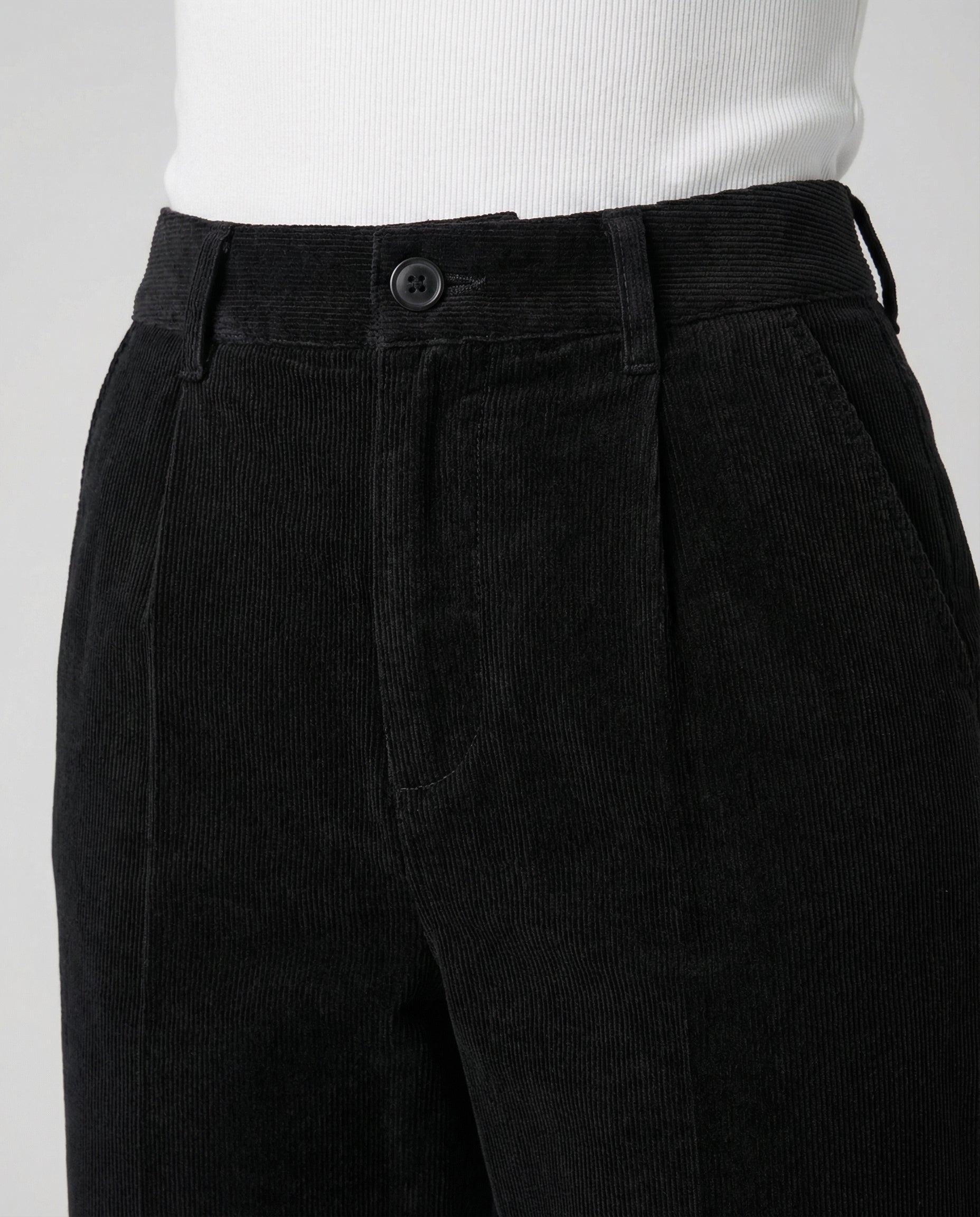 Avarylane | Cord Pants for Women | Elastic Waist and Loose Fit