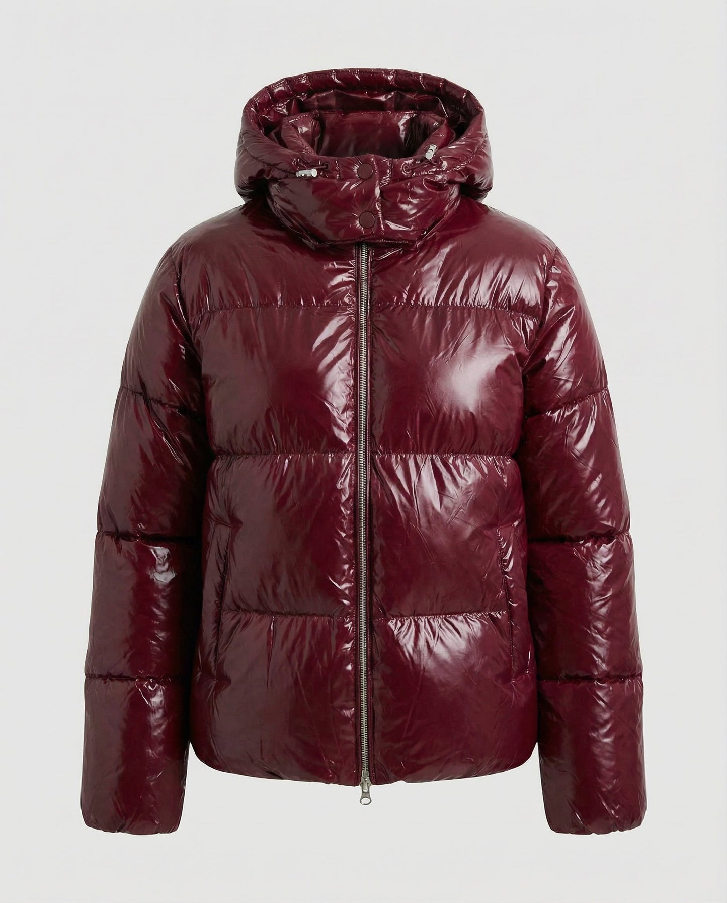 Avarylane | Puffy Jacket for Women | Tailored Design with Hood and Warmth Red