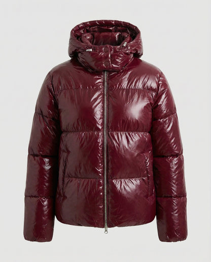 Avarylane | Puffy Jacket for Women | Tailored Design with Hood and Warmth Red