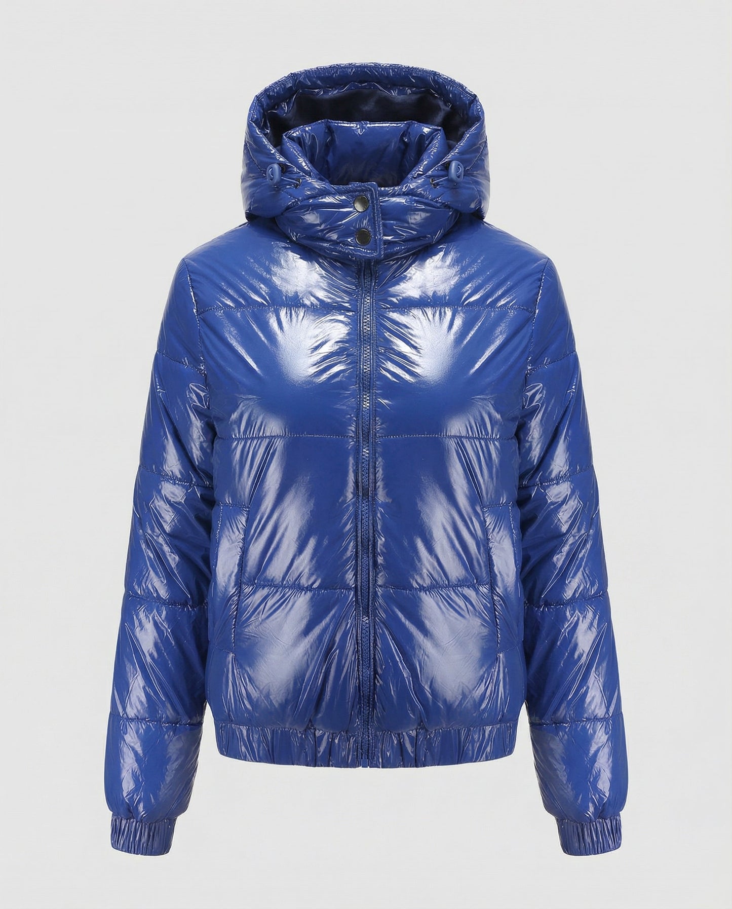 Avarylane | Shiny Winter Jacket for Women | Water-Repellent with Hood and Insulation Blue