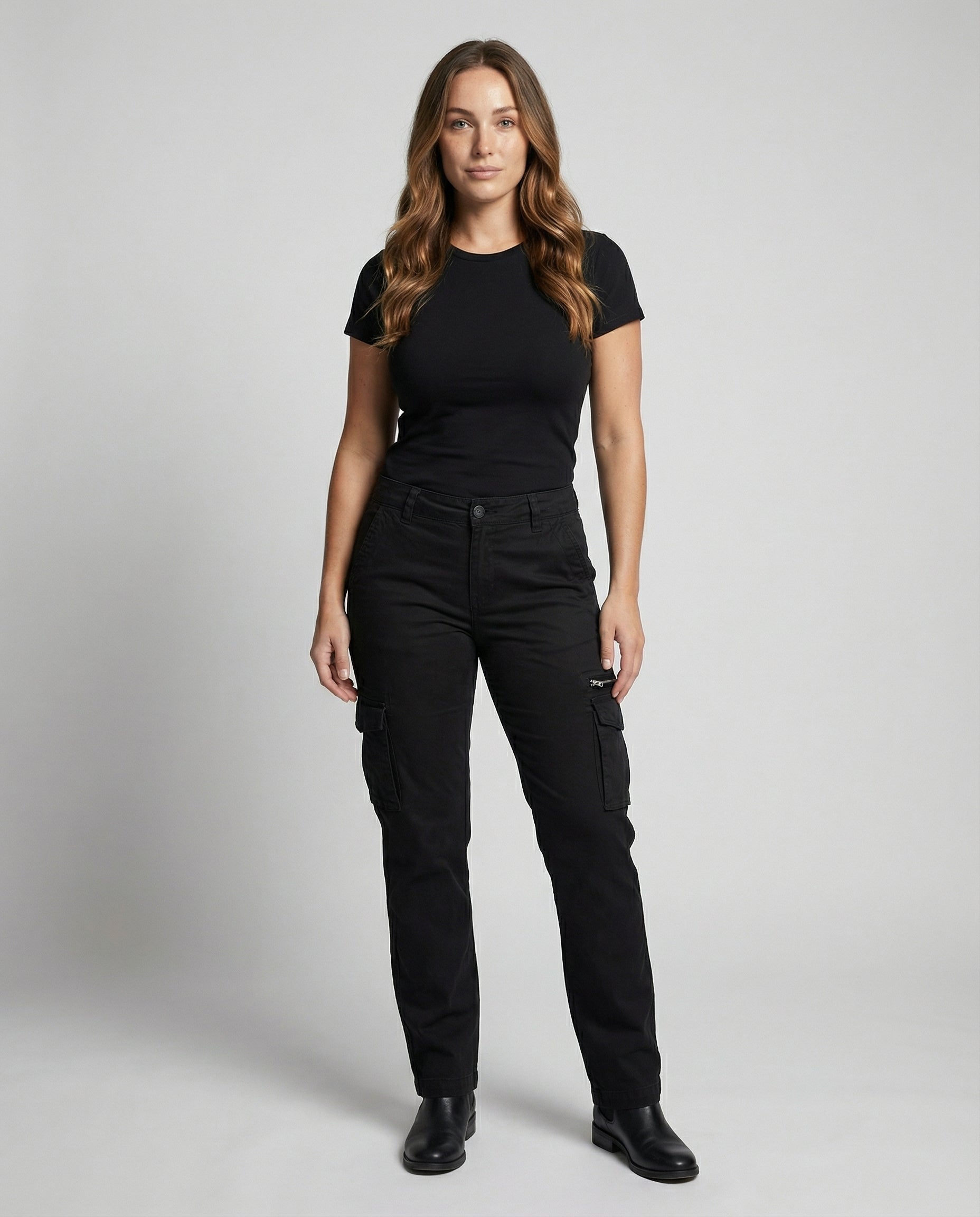 Avarylane | Cargo Pants for Women | Functional Design and Comfortable Fit Black