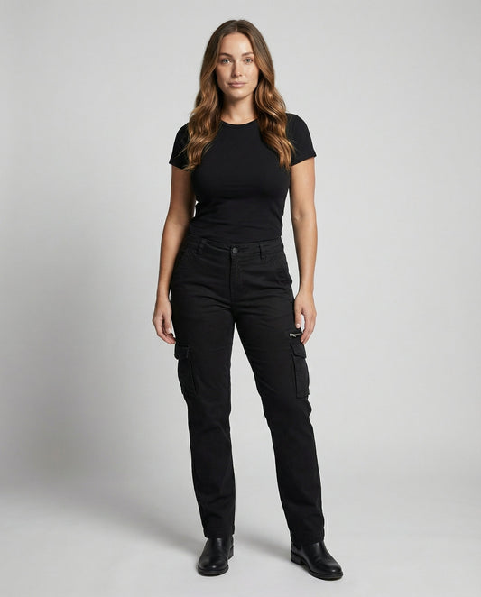 Avarylane | Cargo Pants for Women | Functional Design and Comfortable Fit Black