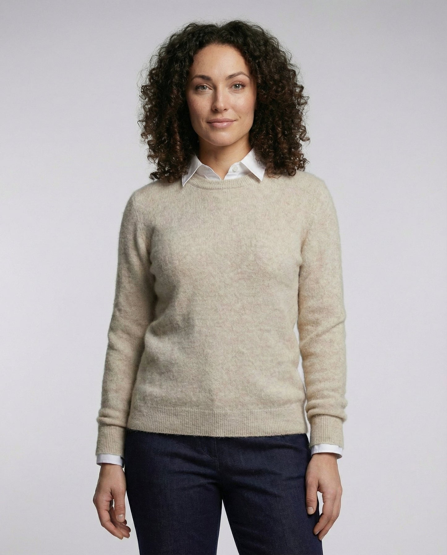 Avarylane | Cashmere Sweater for Women | 100% Soft Cashmere and Elegant Fit Beige