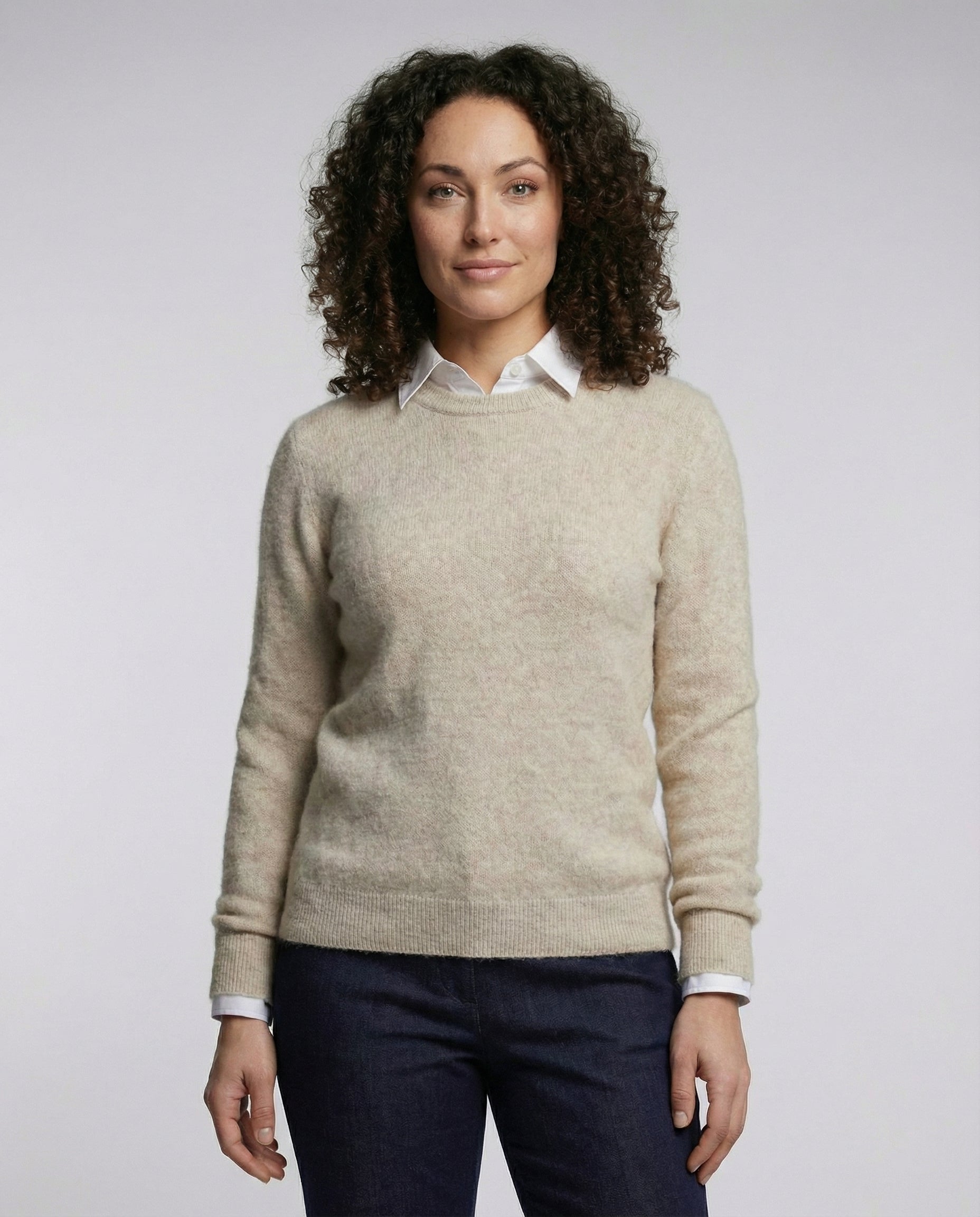 Avarylane | Cashmere Sweater for Women | 100% Soft Cashmere and Elegant Fit Beige