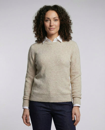 Avarylane | Cashmere Sweater for Women | 100% Soft Cashmere and Elegant Fit Beige
